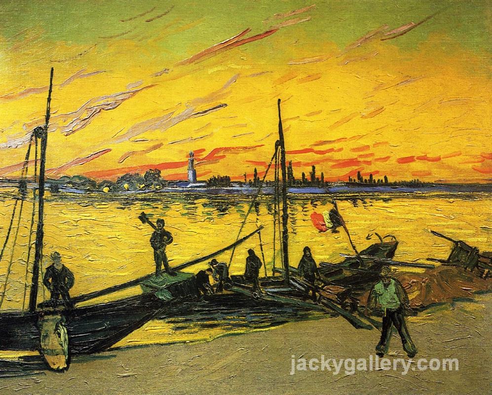 Coal Barges, Van Gogh painting
